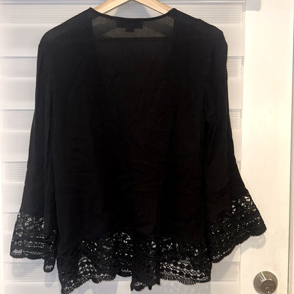 Simply Noelle  knit lace cardigan size small/medium 8/10 - Picture 2 of 7